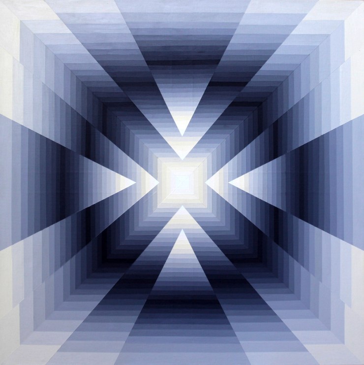 Vibration chromatique 3 - Acrylique sur toile 80X80cm