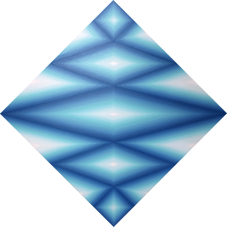 Vibration chromatique 2 - Acrylique sur toile 80X80 cm