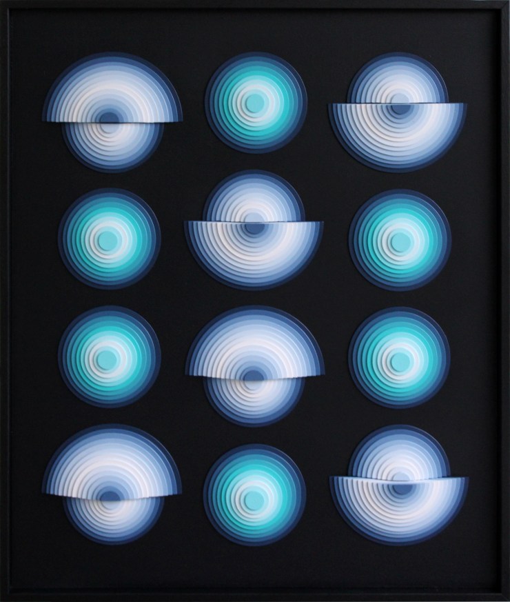 Spotlight 2 - Acrylique et carton contrecollé sur MDF, 50X60 cm