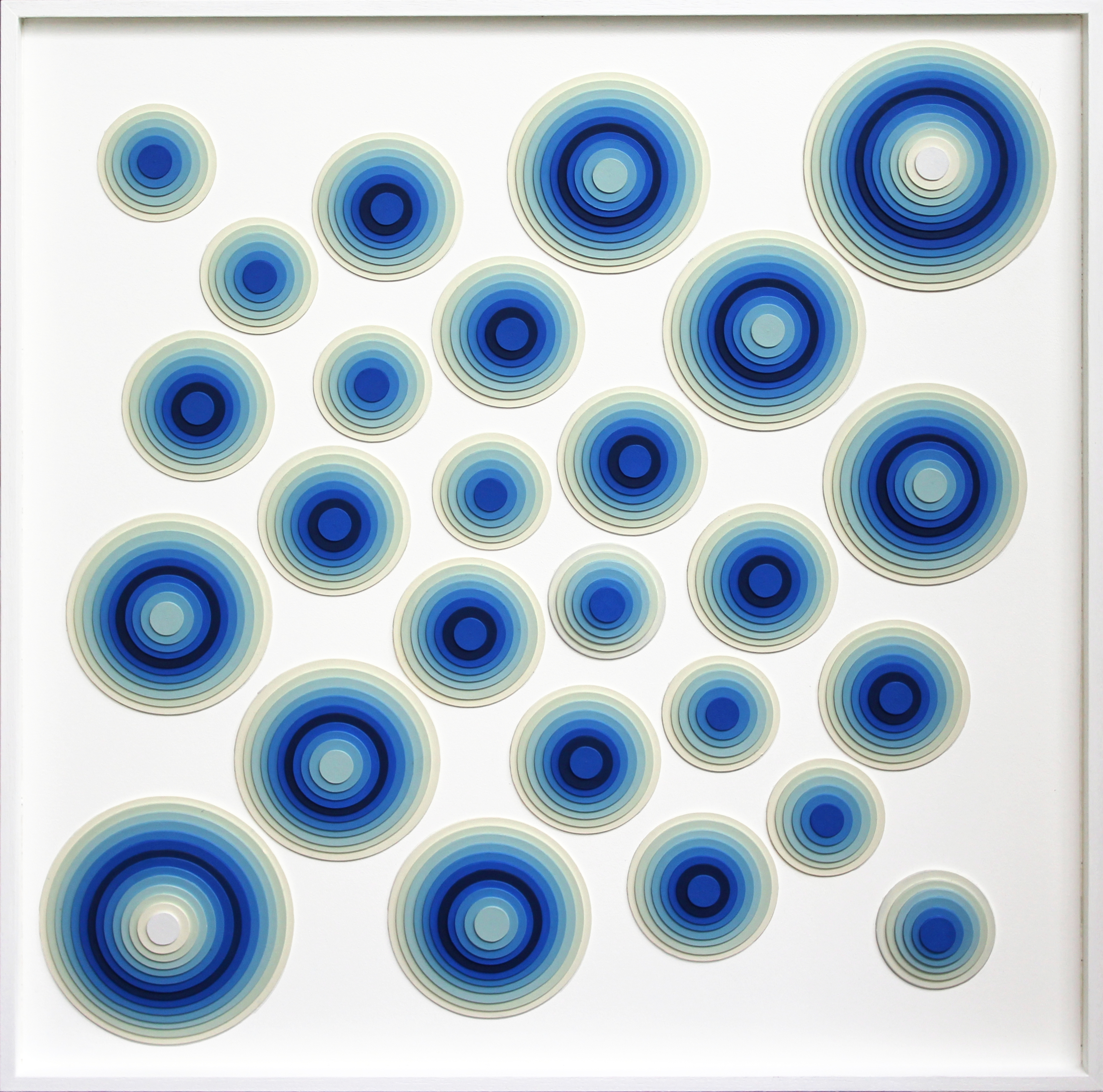 Effervescence - Acrylique et carton contrecollé sur MDF, 64X64 cm