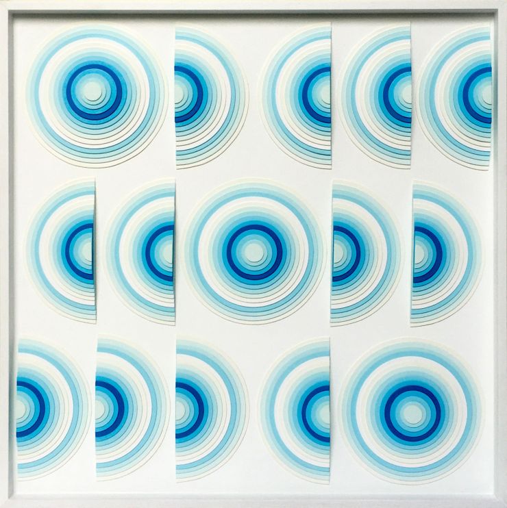 Variation III - Acrylique et carton contrecollé sur MDF, 54X54 cm